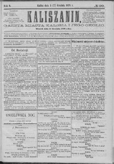 Kaliszanin : gazeta miasta Kalisza i jego okolic