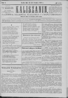 Kaliszanin : gazeta miasta Kalisza i jego okolic