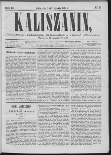 Kaliszanin : gazeta miasta Kalisza i jego okolic
