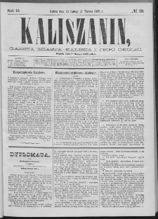 Kaliszanin : gazeta miasta Kalisza i jego okolic