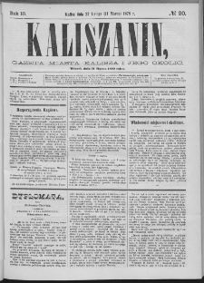 Kaliszanin : gazeta miasta Kalisza i jego okolic