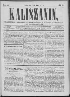 Kaliszanin : gazeta miasta Kalisza i jego okolic