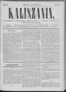 Kaliszanin : gazeta miasta Kalisza i jego okolic