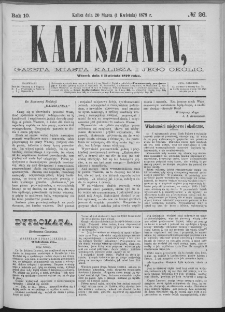 Kaliszanin : gazeta miasta Kalisza i jego okolic