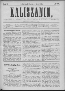 Kaliszanin : gazeta miasta Kalisza i jego okolic