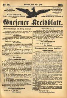 Gnesener Kreisblatt 1903.07.23 Nr59