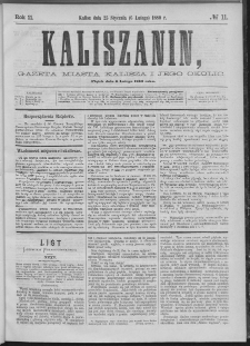 Kaliszanin : gazeta miasta Kalisza i jego okolic