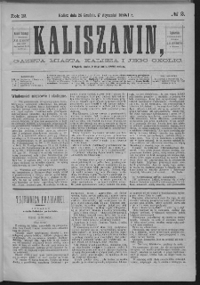 Kaliszanin : gazeta miasta Kalisza i jego okolic