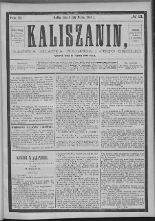 Kaliszanin : gazeta miasta Kalisza i jego okolic