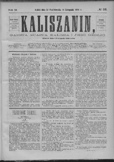 Kaliszanin : gazeta miasta Kalisza i jego okolic