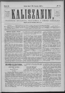 Kaliszanin : gazeta miasta Kalisza i jego okolic
