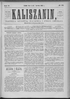 Kaliszanin : gazeta miasta Kalisza i jego okolic