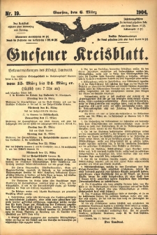 Gnesener Kreisblatt 1904.03.06 Nr19