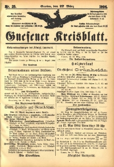 Gnesener Kreisblatt 1904.03.27 Nr25