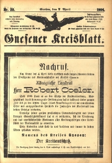 Gnesener Kreisblatt 1904.04.07 Nr28