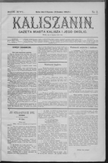 Kaliszanin : gazeta miasta Kalisza i jego okolic