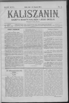 Kaliszanin : gazeta miasta Kalisza i jego okolic