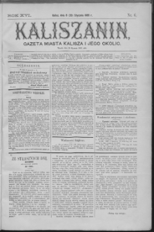 Kaliszanin : gazeta miasta Kalisza i jego okolic