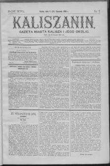 Kaliszanin : gazeta miasta Kalisza i jego okolic
