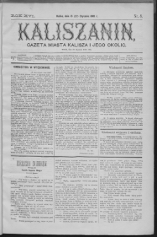 Kaliszanin : gazeta miasta Kalisza i jego okolic