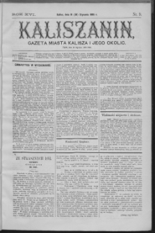 Kaliszanin : gazeta miasta Kalisza i jego okolic
