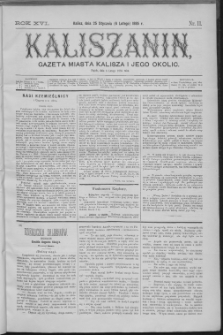 Kaliszanin : gazeta miasta Kalisza i jego okolic