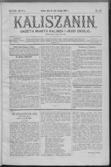 Kaliszanin : gazeta miasta Kalisza i jego okolic