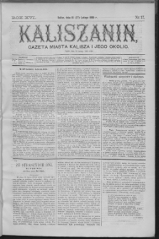 Kaliszanin : gazeta miasta Kalisza i jego okolic