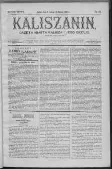 Kaliszanin : gazeta miasta Kalisza i jego okolic