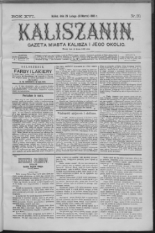 Kaliszanin : gazeta miasta Kalisza i jego okolic