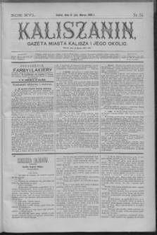 Kaliszanin : gazeta miasta Kalisza i jego okolic