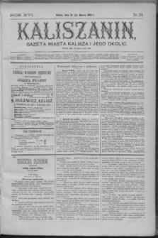 Kaliszanin : gazeta miasta Kalisza i jego okolic