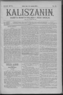 Kaliszanin : gazeta miasta Kalisza i jego okolic