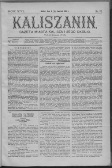 Kaliszanin : gazeta miasta Kalisza i jego okolic