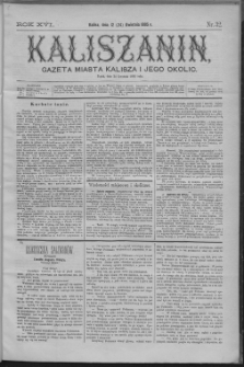 Kaliszanin : gazeta miasta Kalisza i jego okolic