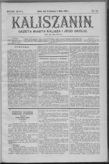 Kaliszanin : gazeta miasta Kalisza i jego okolic
