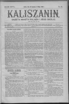 Kaliszanin : gazeta miasta Kalisza i jego okolic