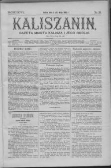 Kaliszanin : gazeta miasta Kalisza i jego okolic