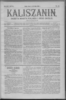Kaliszanin : gazeta miasta Kalisza i jego okolic