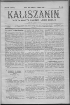 Kaliszanin : gazeta miasta Kalisza i jego okolic