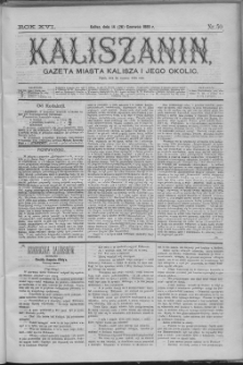 Kaliszanin : gazeta miasta Kalisza i jego okolic