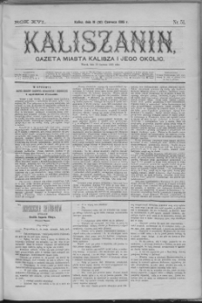Kaliszanin : gazeta miasta Kalisza i jego okolic