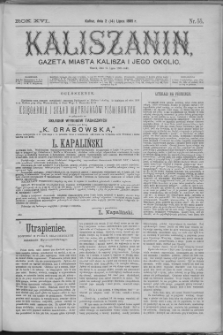 Kaliszanin : gazeta miasta Kalisza i jego okolic