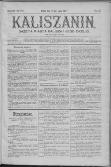 Kaliszanin : gazeta miasta Kalisza i jego okolic