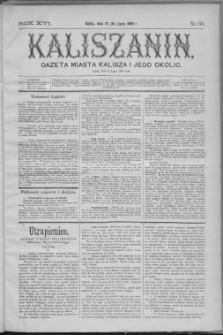 Kaliszanin : gazeta miasta Kalisza i jego okolic