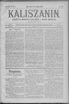 Kaliszanin : gazeta miasta Kalisza i jego okolic