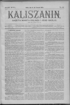 Kaliszanin : gazeta miasta Kalisza i jego okolic
