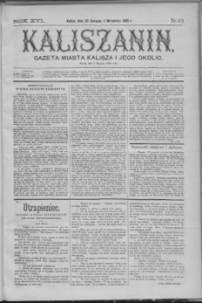 Kaliszanin : gazeta miasta Kalisza i jego okolic