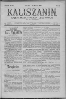 Kaliszanin : gazeta miasta Kalisza i jego okolic