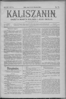 Kaliszanin : gazeta miasta Kalisza i jego okolic